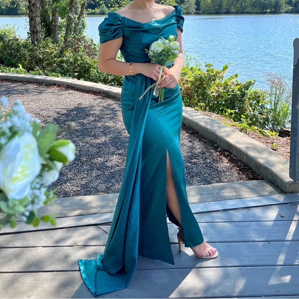 EMERALD GREEN DRESS